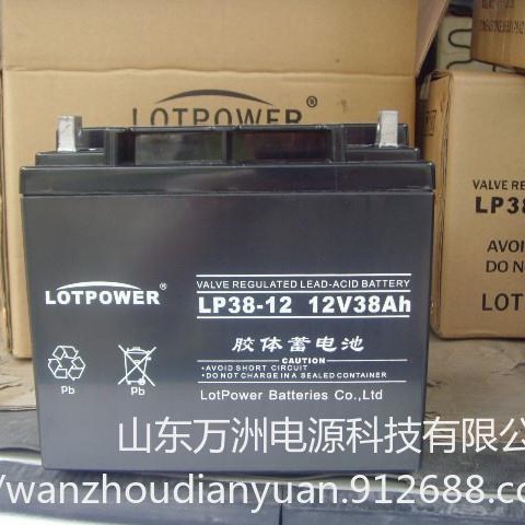 乐珀尔蓄电池LP38-12乐珀尔12V38AH铅酸免维护直流屏电源专用图片