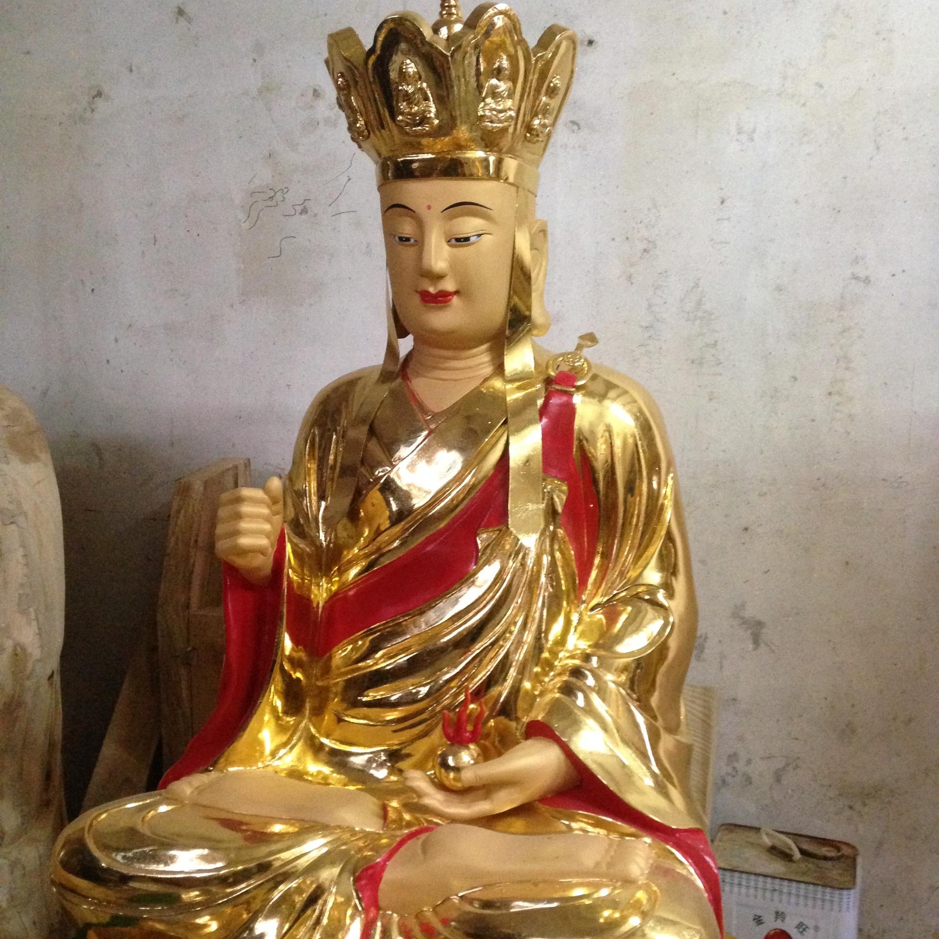 佛像 本厂专业生产精品坐像地藏王佛像 地藏王两弟子闵公道明 铸铜地藏王菩萨