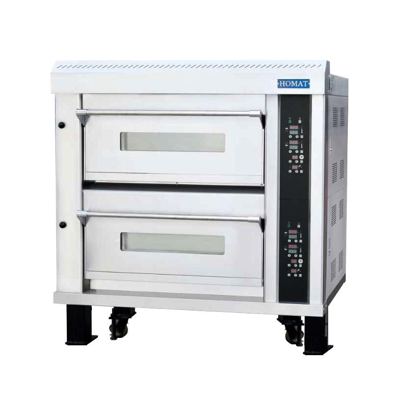 供应商用全自动电烤箱   商用一层两盘两层四盘烤炉  好麦HM-502平炉图片