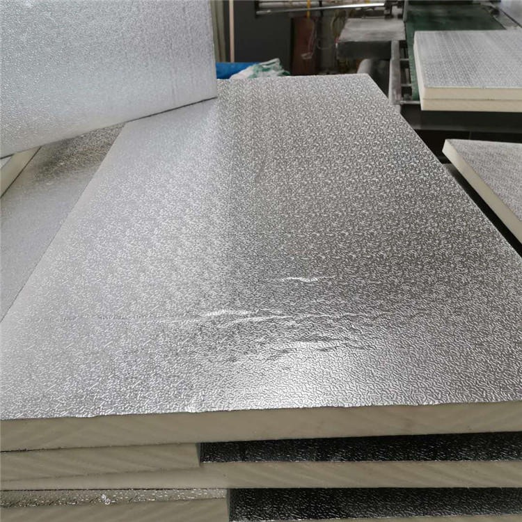厂家供应铝箔复合聚氨酯发泡板 外墙隔热隔音聚酯保温板