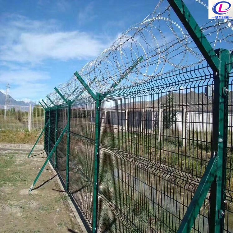 厂家批发 Y型柱护栏网 机场监狱护栏网 刀片刺网护栏 德兰供应