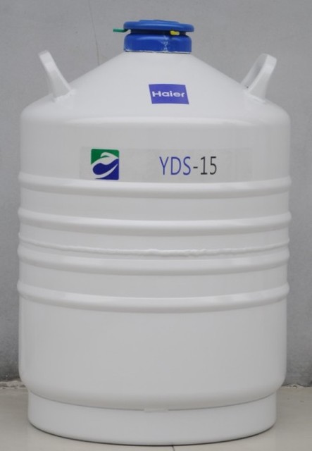 30升 海尔液氮罐 铝合金实验室系列 125MM 液氮罐生物容器 YDS-30-125-F图片