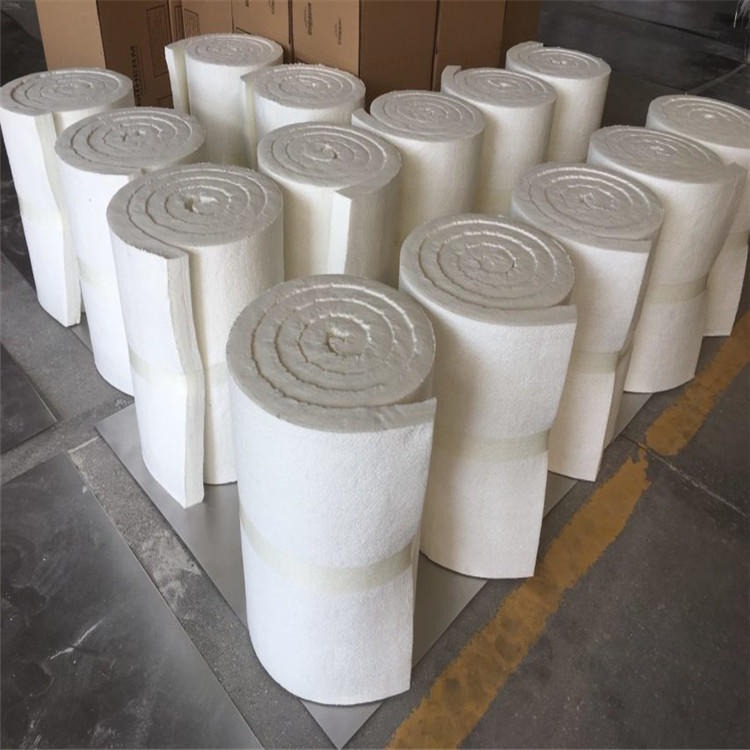 洛阳硅酸铝陶瓷纤维棉毡 85kg硅酸铝纤维毯 汝豪硅酸铝针刺棉毡厂家供应图片