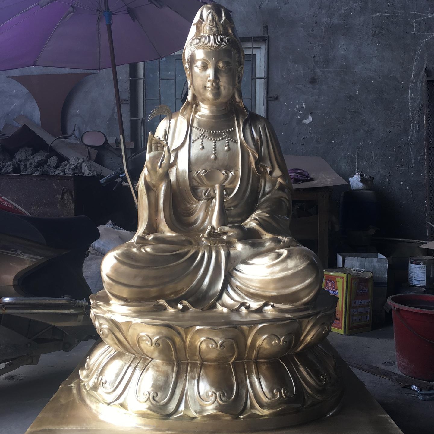 铜佛像生产厂家定做大型铜佛像 观音菩萨铜像观音殿 观音菩萨像图片