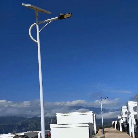天津农村路灯厂家 农村led路灯6米40瓦	 锂电一体化路灯