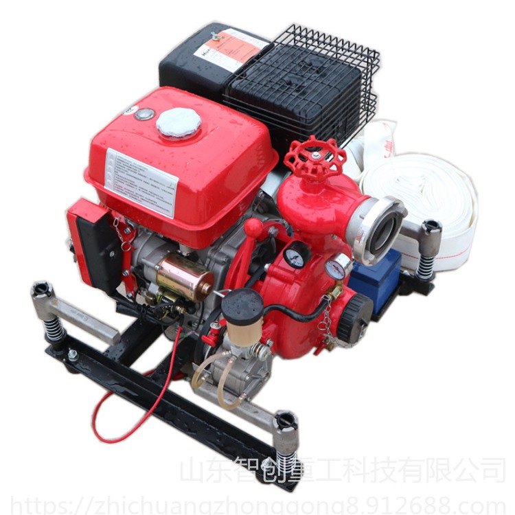 智创13HP 直销手抬式机动泵 多功能消防器材泵组 柴油机动泵消防工程机械图片