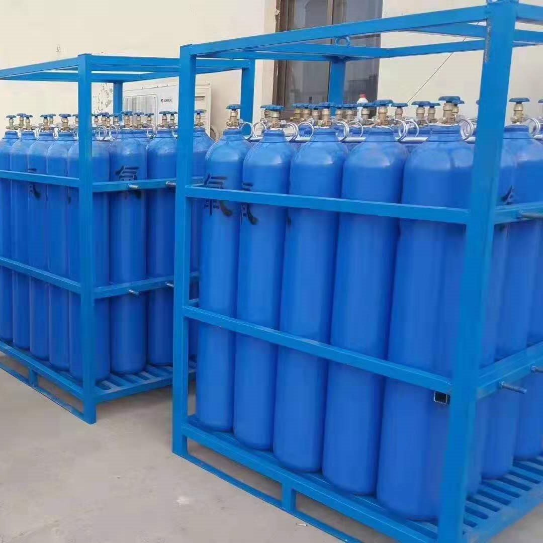 12瓶组卧式氧气氮气氩气 集装格集装阁装钢瓶架子 钢瓶集装格 星燃NG-01