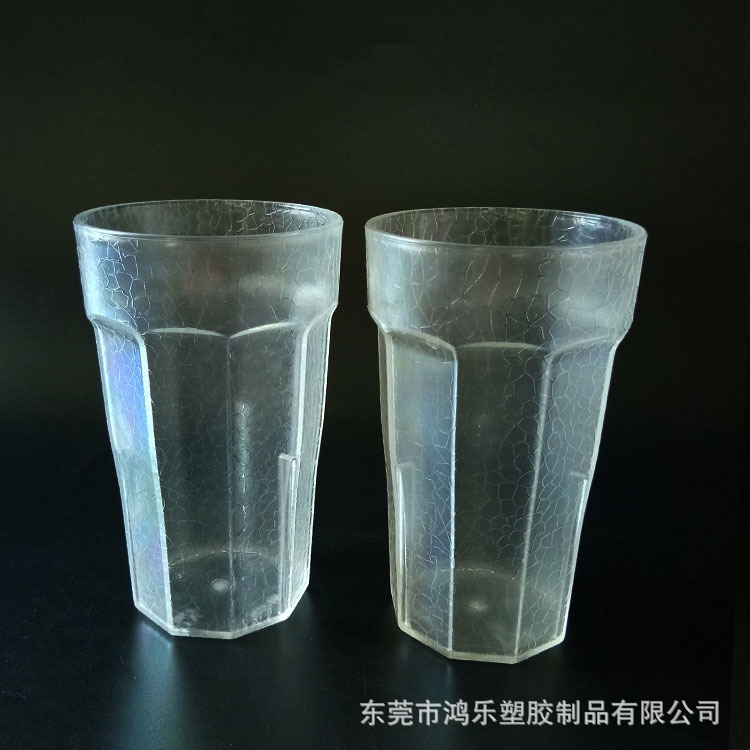 东莞塑料杯300mlAS透明八角塑料杯PS多边棱角杯厂家塑料杯定制示例图14