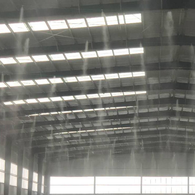 厂家直销工业厂房车间降尘喷淋雾化系统- 建筑工地围挡喷淋设备7·5kw -造雾机降温设备鹏宣