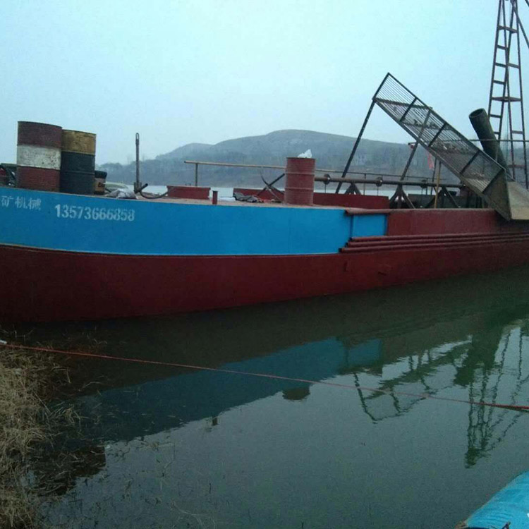 抽砂船挖泥船厂家报价 鑫浩 小型简易抽沙船 传送一体化 大型抽沙船小型挖泥船
