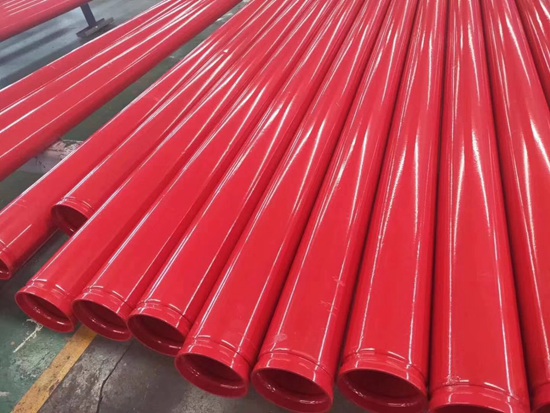 pe涂塑复合钢管 大口径给排水涂塑钢管 红色消防专用涂塑钢管 煤矿涂塑钢管
