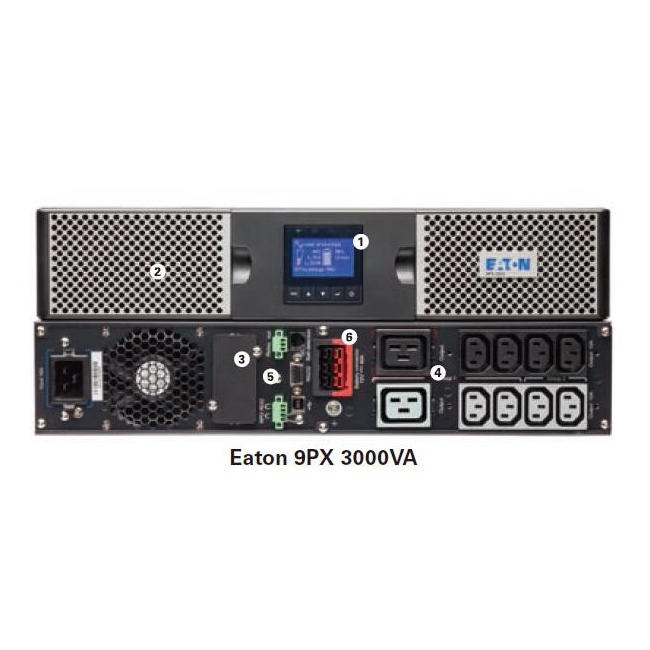伊顿ups 9PX3000 iRT2U 机架式3000VA/3000W 3U后备电源ups电源 不间断电源