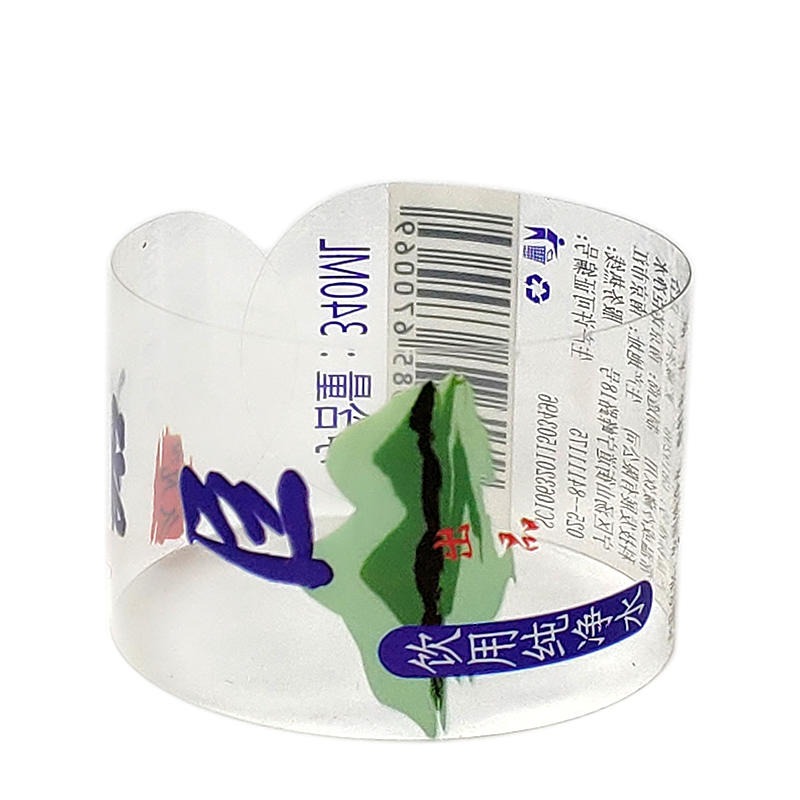 透明标签封口贴印刷  透明商标LOGO贴定制 透明PVC/PET不干胶标签定制25#50#100#透明材料标签专业定制图片