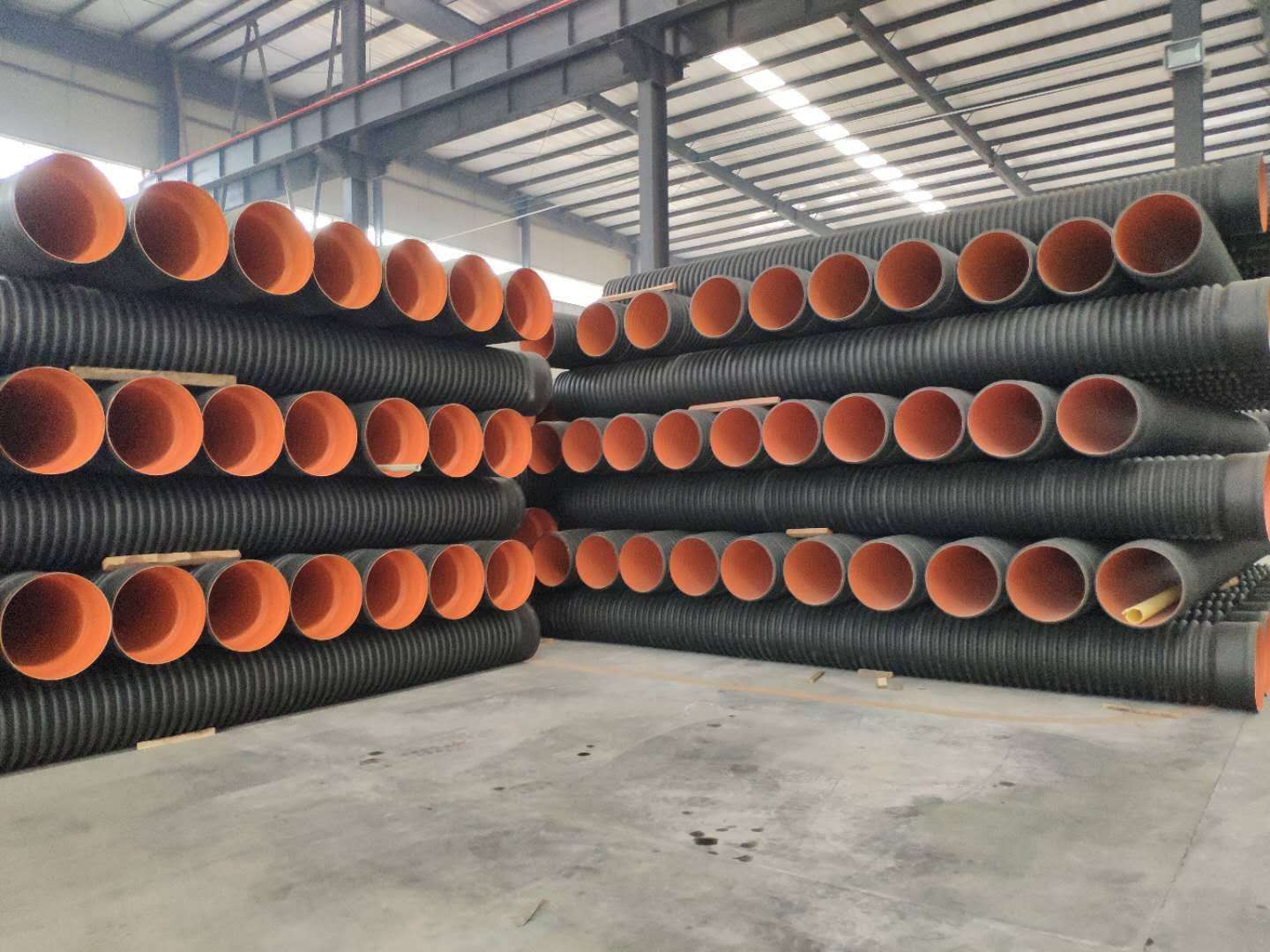 厂家批发HDPE双壁波纹管 埋地排水排污管道 dn400 S1 S2塑料管道示例图5