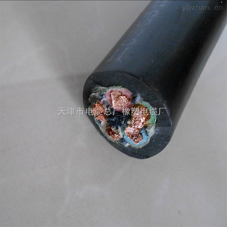 橡套电缆 重型钢丝加强型橡套耐磨损抗油污户外耐候软电缆 YCW-J 3x10 450/750v 可定制全国包邮