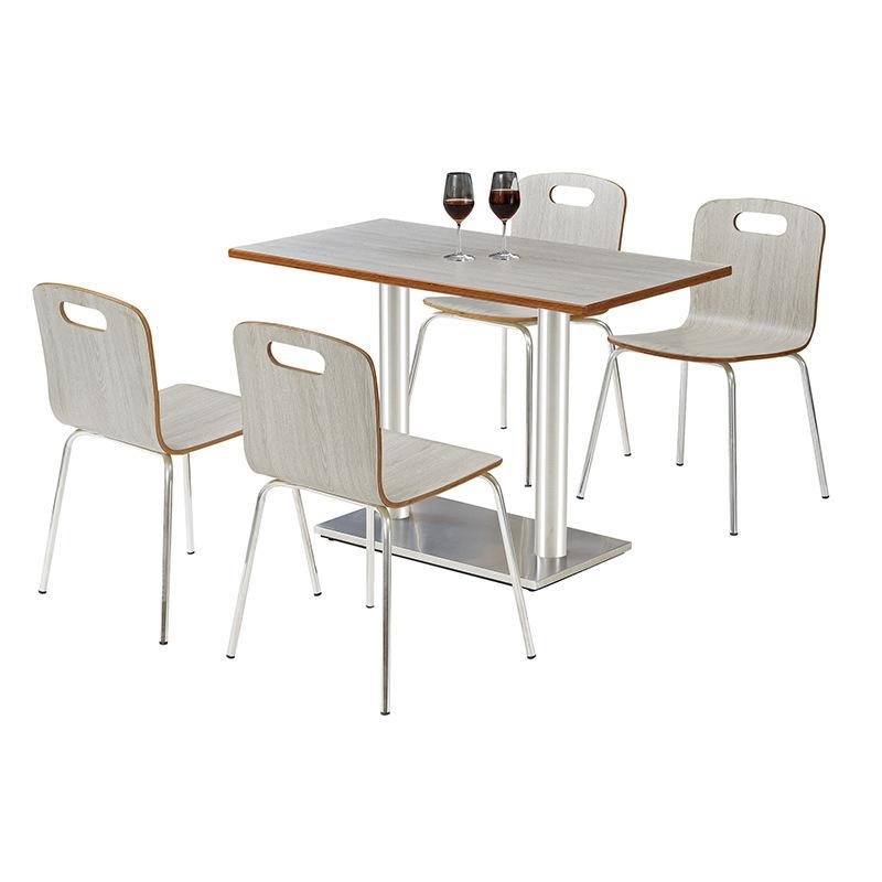 员工食堂餐桌椅 实用型多层板餐桌椅 尚邑家具STZY-00100