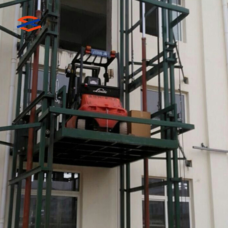 厂家直销导轨式升降平台固定导轨式电动升降货梯升降机示例图11