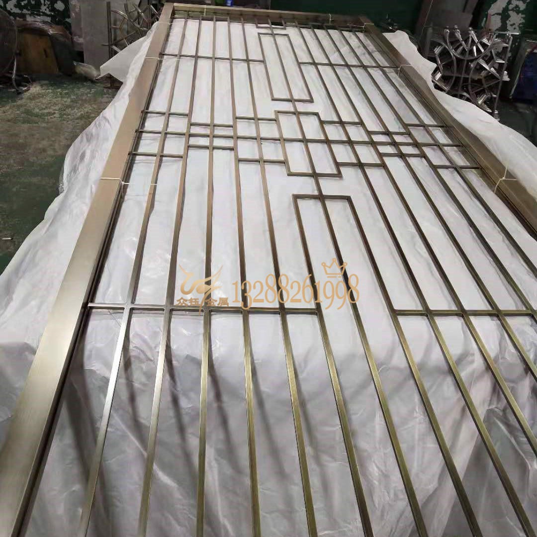 众钰 12mm铝板雕花屏风 青古铜铝雕镂空屏风生产厂家