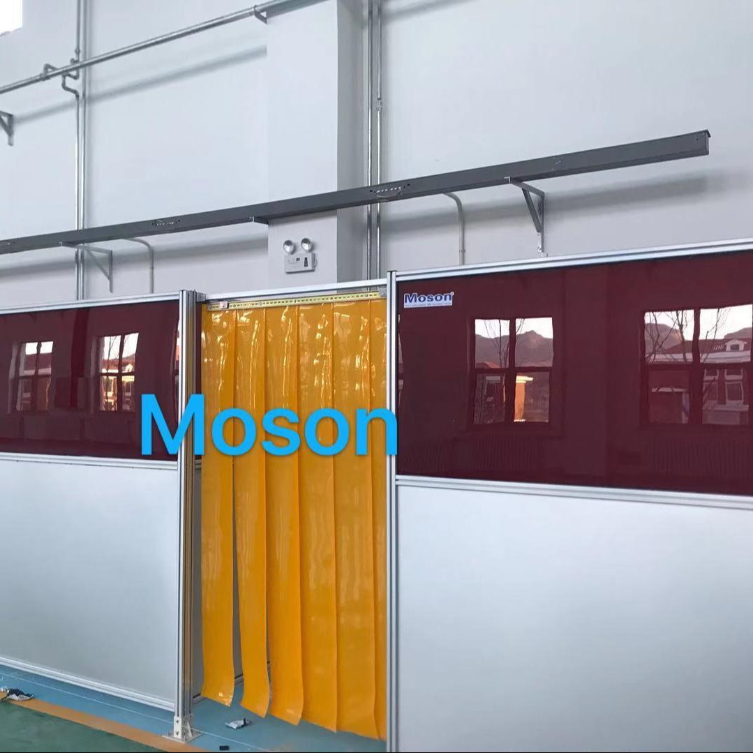 专业生产 Moson品牌 焊接防护围栏 机器人防护围栏 焊接防护屏
