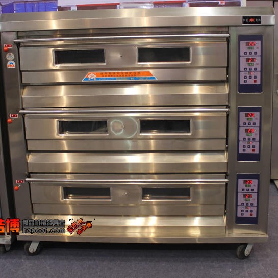 红菱烤箱XYF-3HP-N烤箱三层六盘豪华型电脑版电烤炉电热面包烤箱