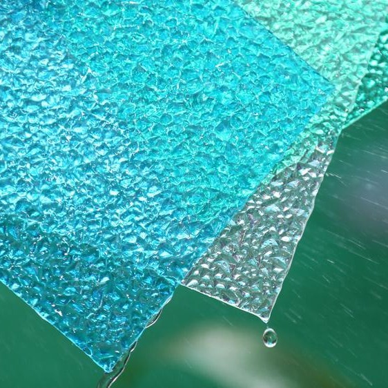 内蒙古直销 PC颗粒板 pc透明耐力板颗粒水滴纹板 3.5mm颗粒板 历创 质保十年 量大优惠图片