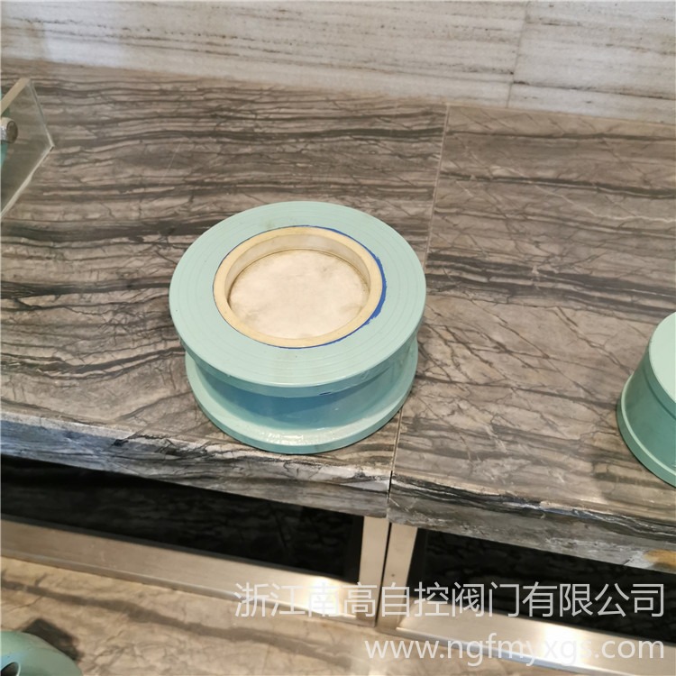 温州 厂家直销   H74TC -10C  DN150  铸钢陶瓷对夹旋启式止回阀
