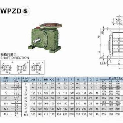 精宏生产 WPDZ60蜗轮蜗杆减速机 WPA60蜗轮蜗杆减速机 减速机 全速比
