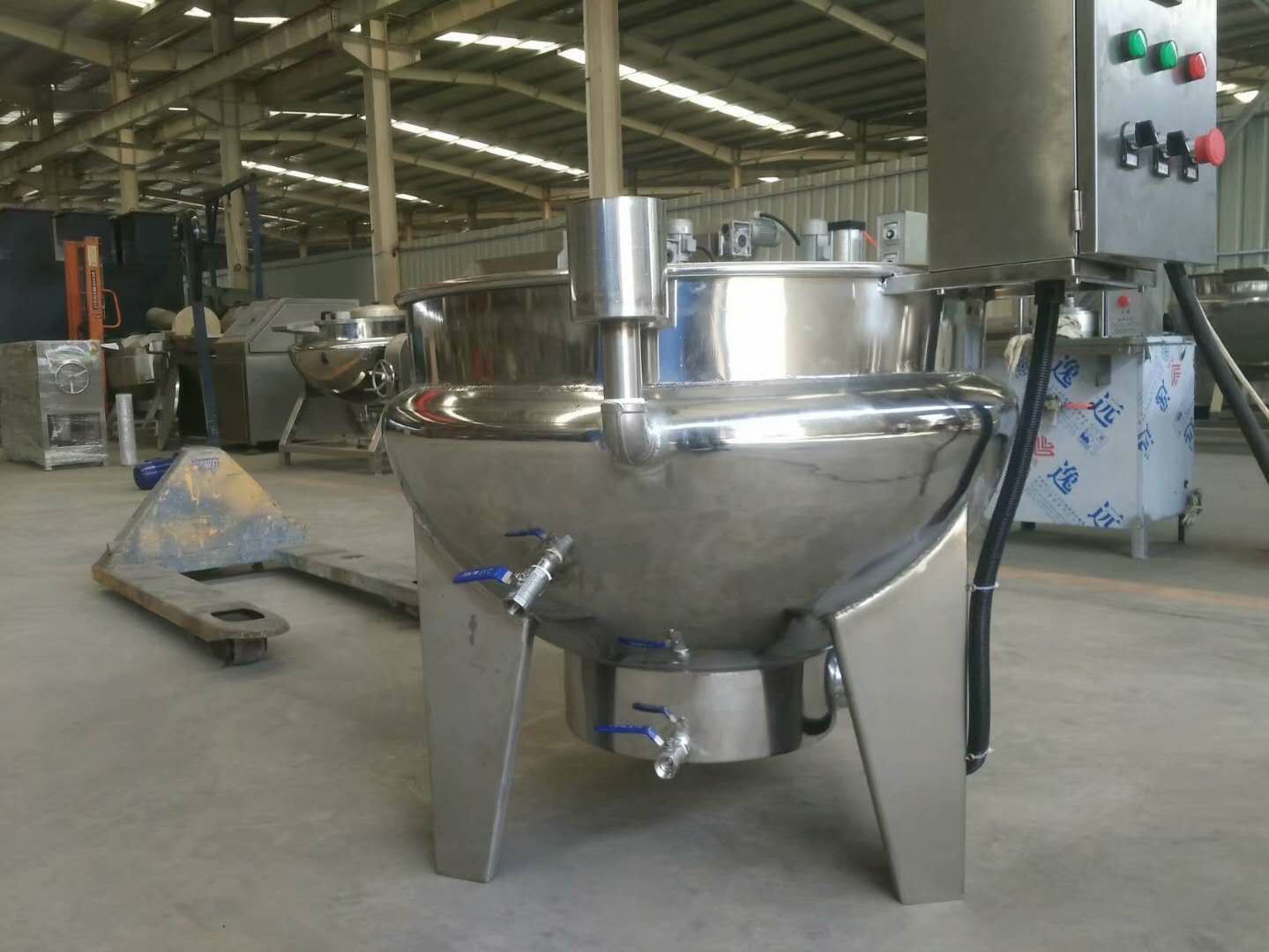 山东食品机械 福旺达液化气夹层锅 可倾斜夹层锅 厂家直销