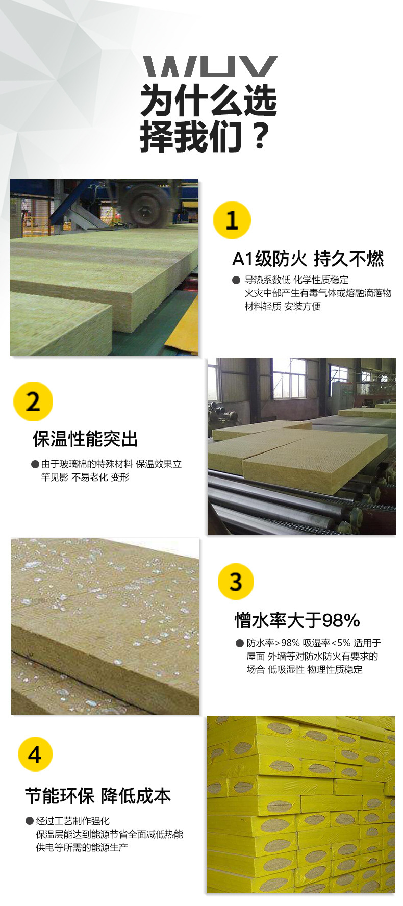 河南A级外墙岩棉板生产厂家价格优惠 资质齐全示例图7