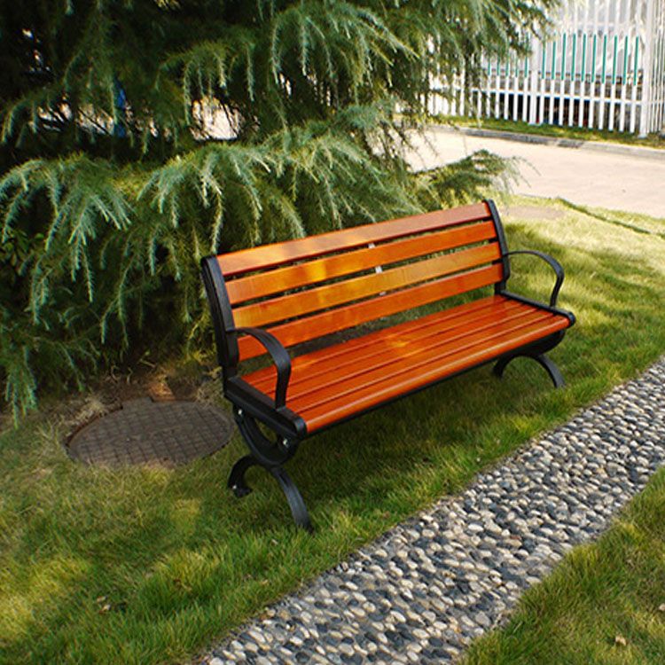 户外座椅公园休闲椅园林广场座椅商场座椅路椅定制实木长椅示例图4