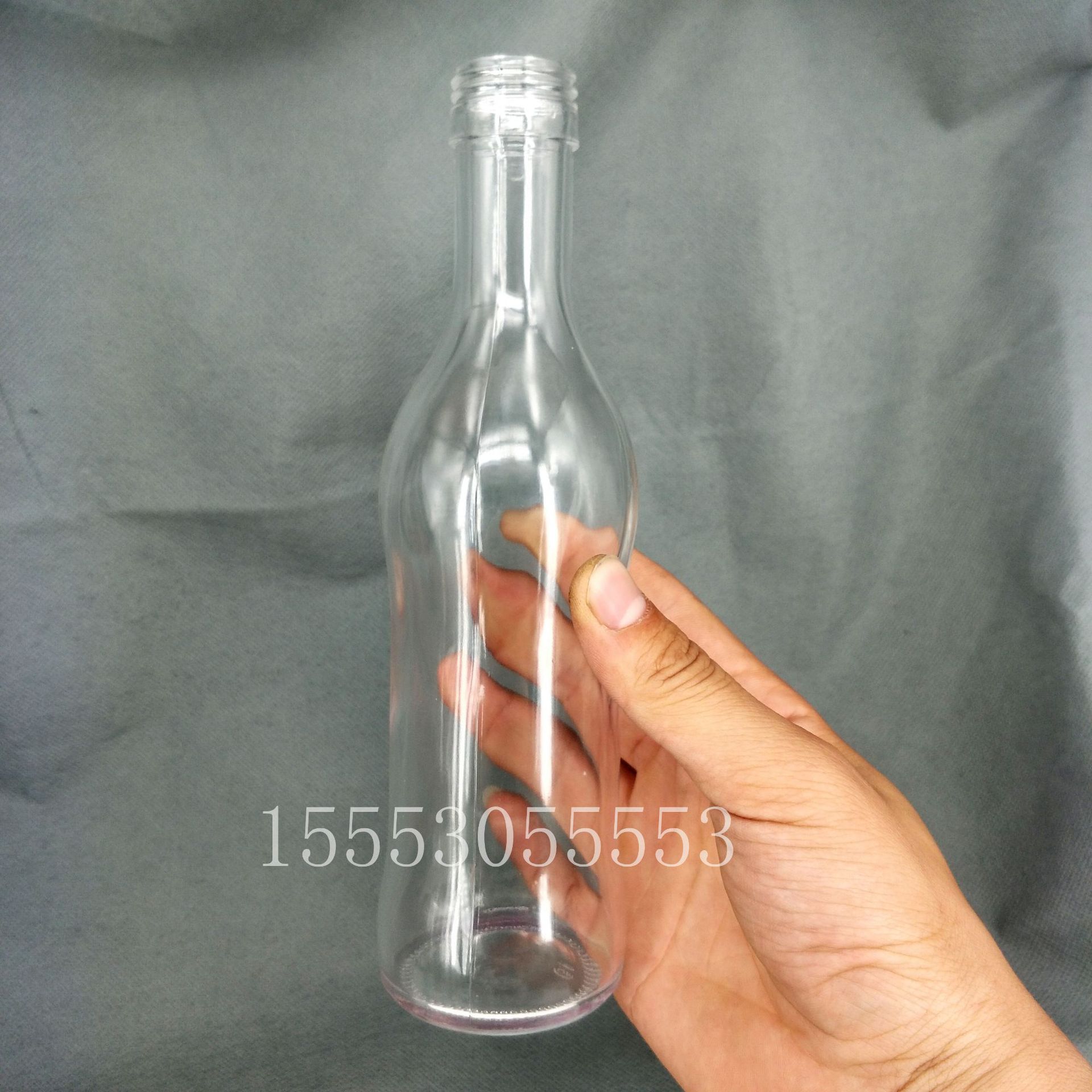 高档晶白料 275ml 依云矿泉水玻璃瓶   饮料  果汁玻璃瓶 250ml示例图8