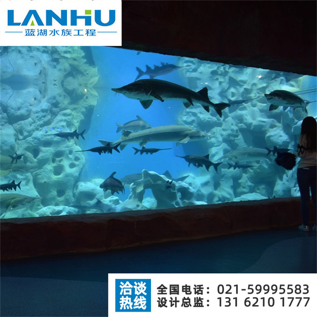 lanhu厂家直销 定制大型亚克力鱼缸圆柱生态鱼缸大型水族箱景观鱼缸
