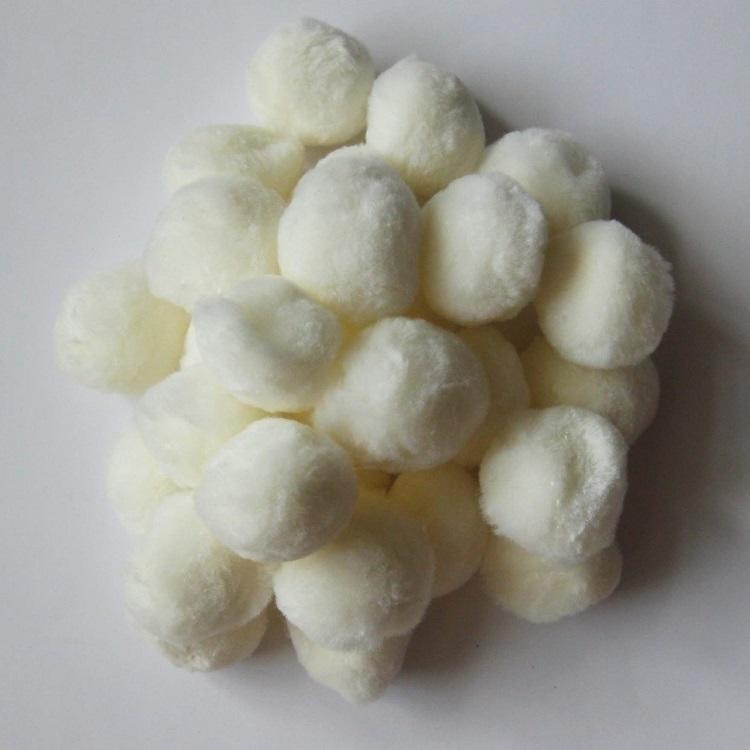 郑州安禄纤维球滤料定型涤纶丝为原料 孔隙率96%改性纤维球滤料