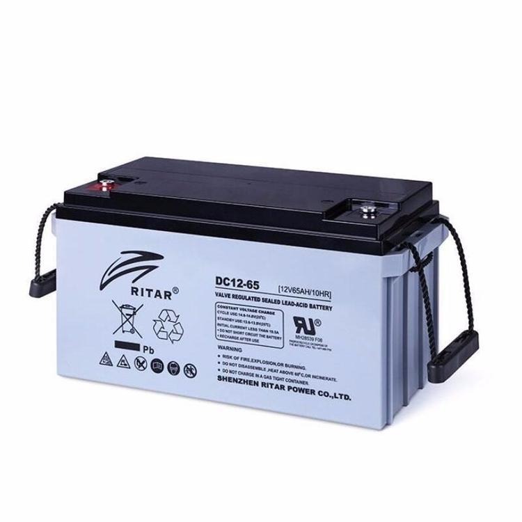 RITAR瑞达蓄电池DC12-65 免维护蓄电池12V65AH UPS电源专用蓄电池 原厂现货