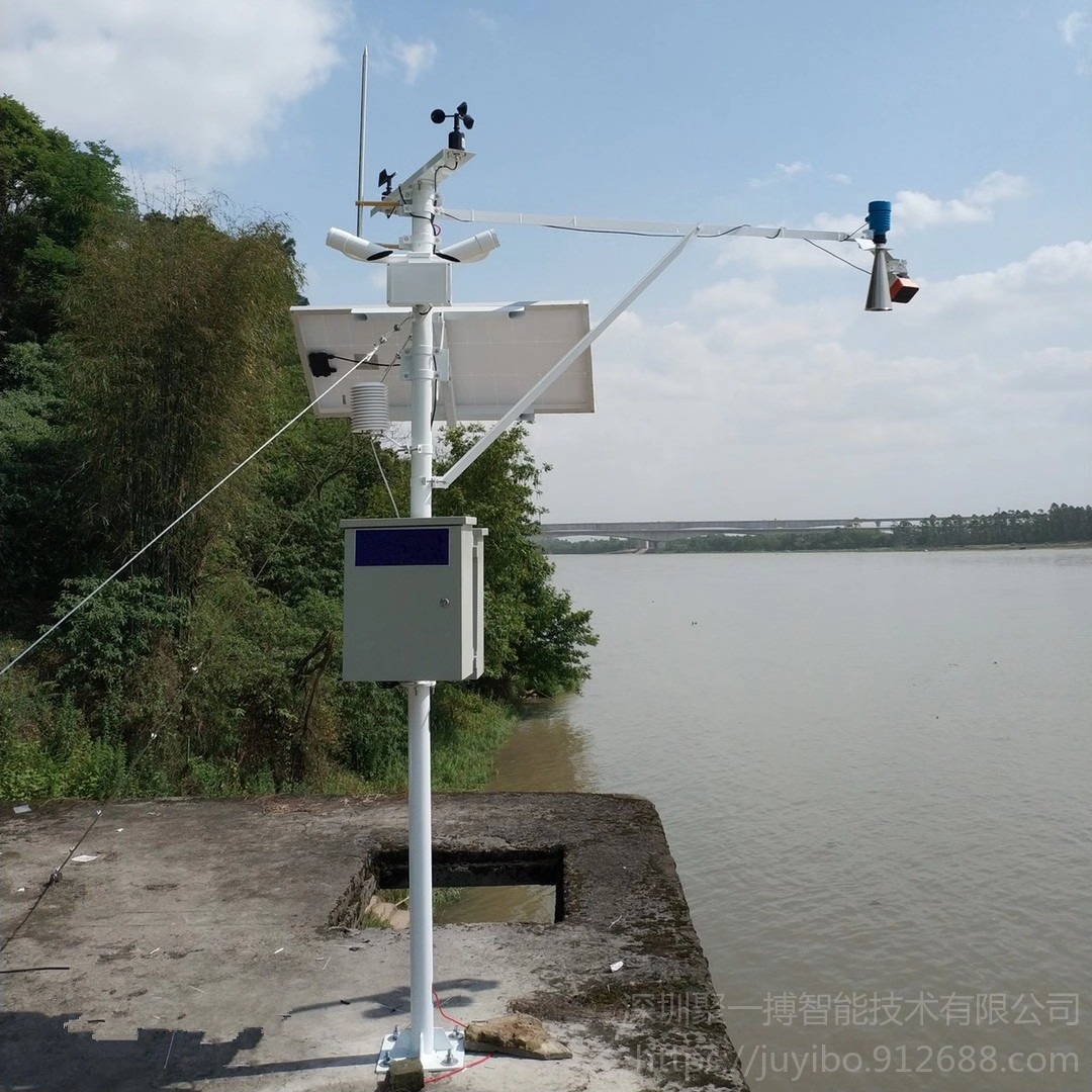 深圳聚一搏水位雨量检测站 雷达水文遥感 非接触式 水位 流速 常规气象参数图片