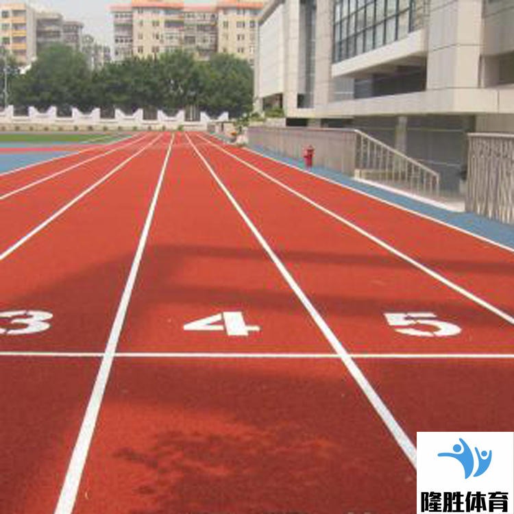 混合型塑胶跑道 隆胜体育 厂家出售 运动场塑胶跑道