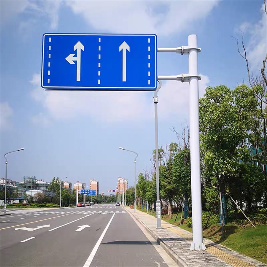 交通标志牌立杆 立柱景区提示牌 铝板反光路标指示牌质量保证定制