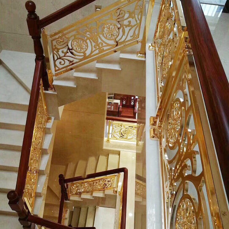 舟山铝板艺术浮雕楼梯扶手新曼厂家引进日本先进技术设计