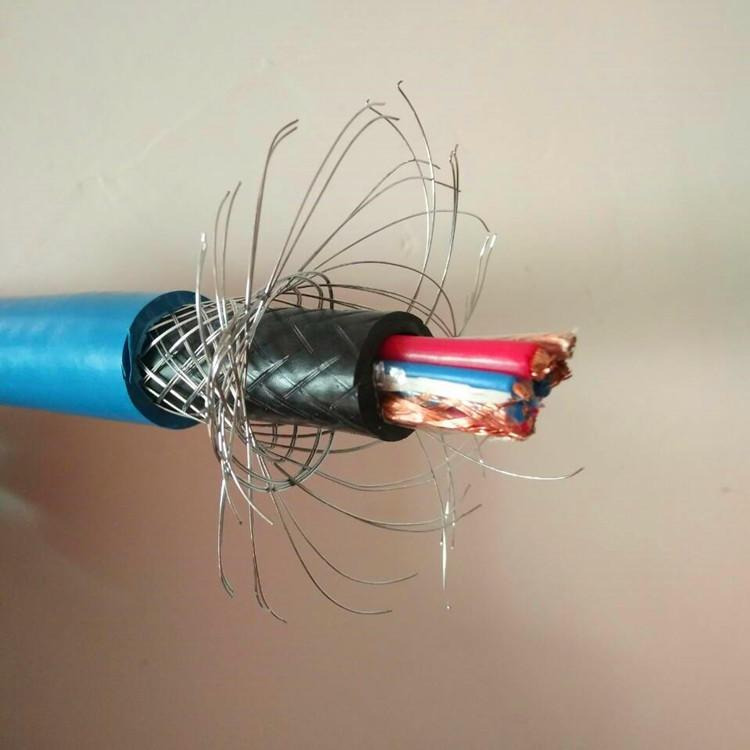 钢丝编织铠装矿用通信电缆MHYBV，钢丝编织铠装矿用通信电缆MHYBV型号为电缆外径的15倍图片