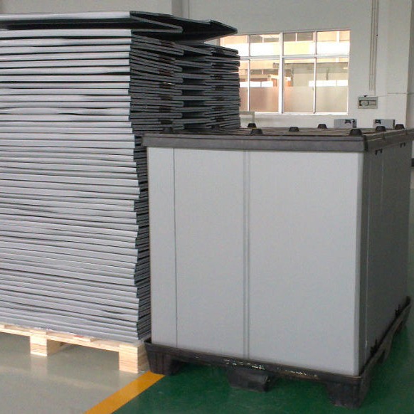 广优制造可定制 零部件大型可折叠围板箱   物流运输箱 塑料折叠图片
