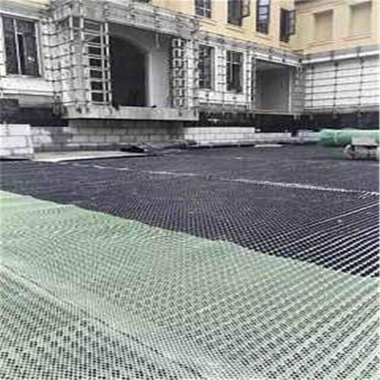 2021年 亳州凹凸型塑料排水板销售 H20mm车库顶板1000g疏水板 厂家批发图片