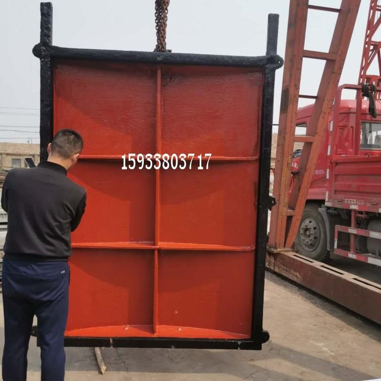 水利闸门 PGZ1.5米×1.5米平面拱形铸铁闸门 整体式平面铸铁闸门