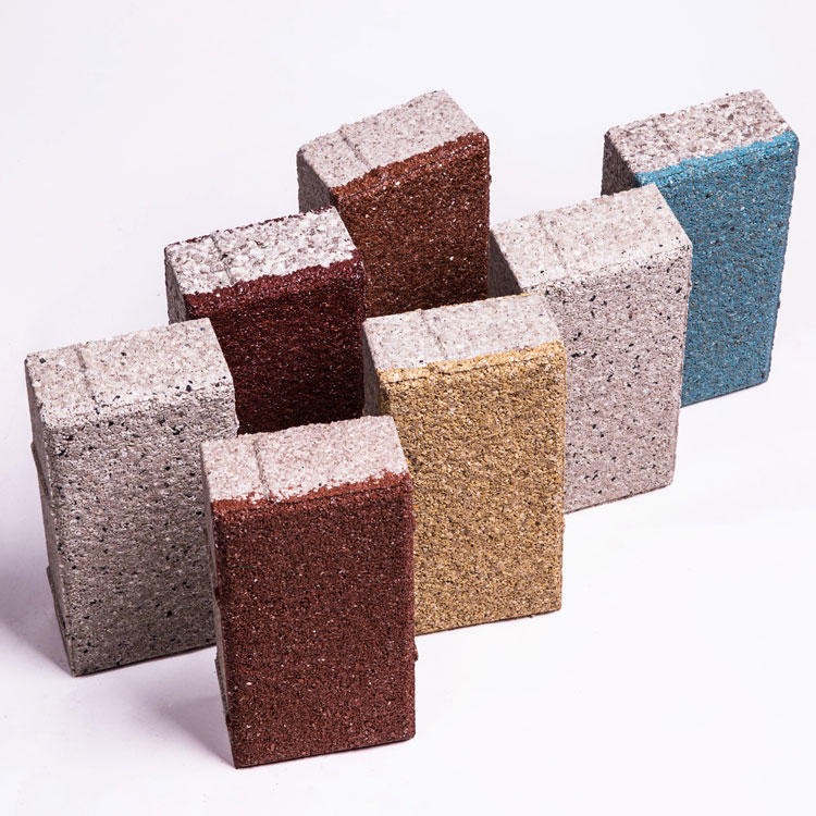 厂家批各种陶粒透水砖-防滑透水砖-中红色透水砖颜色多样品种繁多