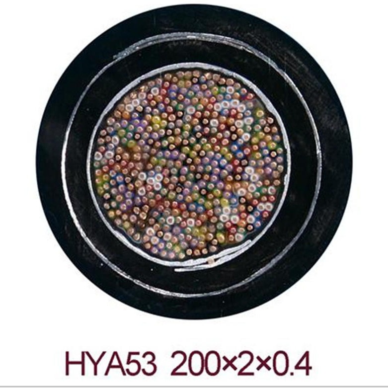 供应HYAT53铠装市话通信电缆，ZRC-HYAT53重铠装防潮型，大对数语音通讯电话线，天联图片