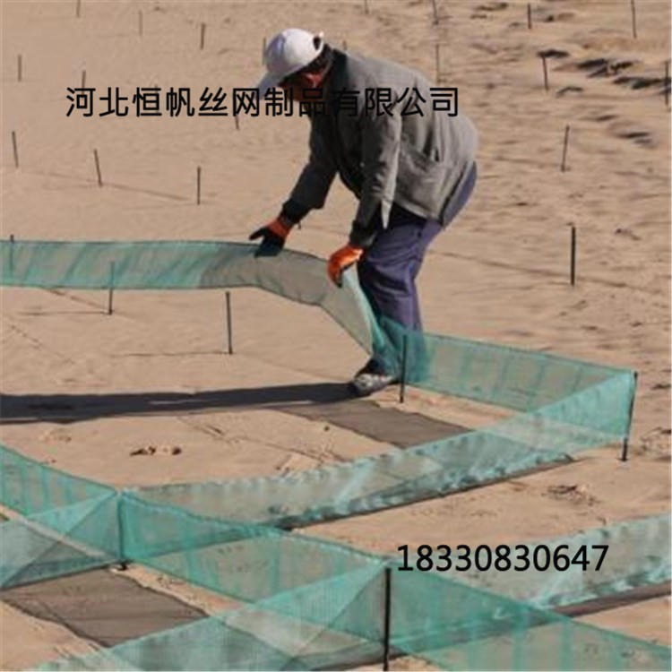 恒帆：防风阻沙网，防沙治沙工程专用，尼龙网沙障，