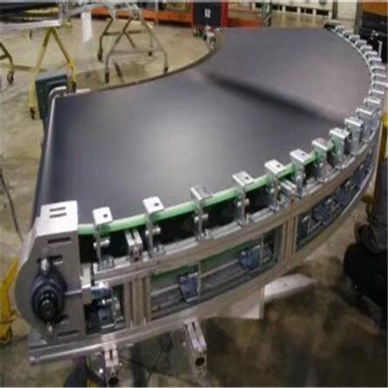 厂家供应PVC材质 60度 90度180度转弯机运输皮带加工定制