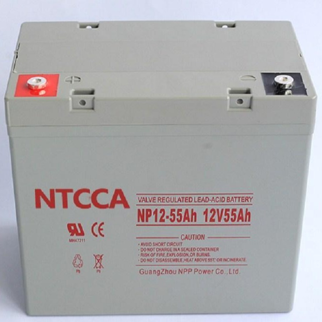 原装 NTCCA蓄电池NP55-12 耐普电池12V55 ah 太阳能电瓶 直流屏eps铅酸蓄电池 报价
