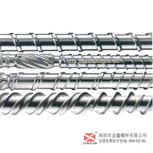 供应德润注塑机双合金螺杆料管，直径60挤出机螺杆 金鑫图片
