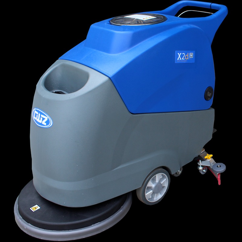 宁波商场医院保洁刷地机 威卓全自动手推式洗地机X2D 超静音洗地机