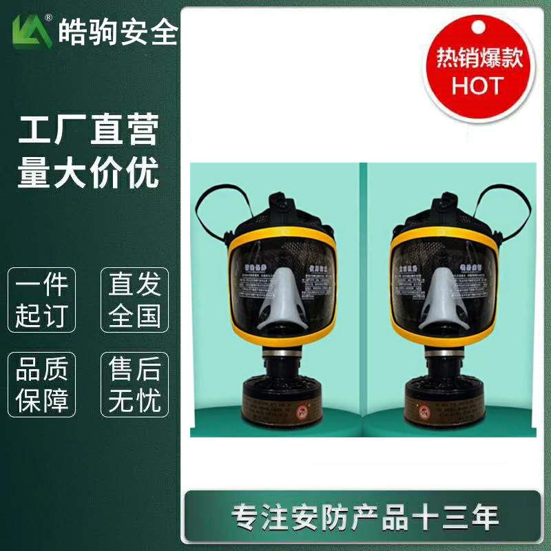 上海皓驹直销NAMJ01防毒全面具 大视野防毒面具 防毒面具厂家  全面型呼吸器